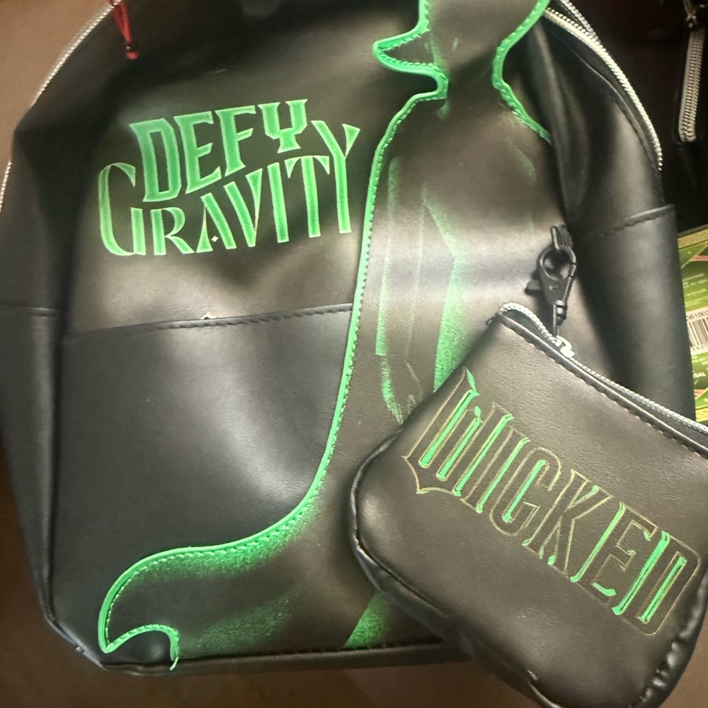 Disney Black and Green Backpack for Stylish Journeys